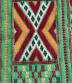 Moroccan Hanbel Wool Rug, 3 ft 3 in × 4 ft 11 in, Sage Green Multi-Color