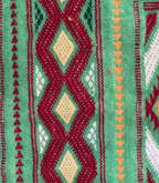 Moroccan Hanbel Wool Rug, 3 ft 3 in × 4 ft 11 in, Sage Green Multi-Color