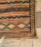 Moroccan Hanbel Rug, 3 ft 3 in × 4 ft 11 in, Beige Multi-Color