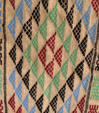 Moroccan Hanbel Rug, 3 ft 3 in × 4 ft 11 in, Beige Multi-Color