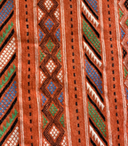 Moroccan Hanbel Wool Rug, 3 ft 3 in × 4 ft 11 in, Terracotta Multi-Color