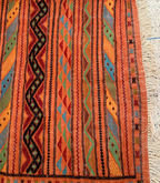 Moroccan Hanbel Rug – 3 ft 3 in × 4 ft 11 in, Terracotta Multi-Color