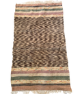 Moroccan Hanbel Rug, 3 ft 3 in × 4 ft 11 in, Dark Brown Multi-Color