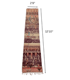 Moroccan Boujaad Wool Runner – 2 ft 9 in × 12 ft 10 in, Multi - color - Cooperative Atma
