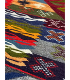 Moroccan Kharita wool Runner – 2 ft 3 in × 7 ft 2 in, Multi - color - Cooperative Atma