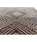 Moroccan Middle Atlas Wool Rug – 4 ft × 6 ft 6 in, Dark Patterned Design - Cooperative Atma
