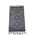 Moroccan Middle Atlas Wool Rug – 4 ft × 6 ft 6 in, Dark Patterned Design - Cooperative Atma