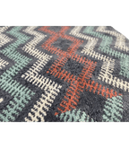 Moroccan Small Akhanif Wool Rug – 3 ft 4 in × 4 ft 11 in, Blue & Multi - color - Cooperative Atma